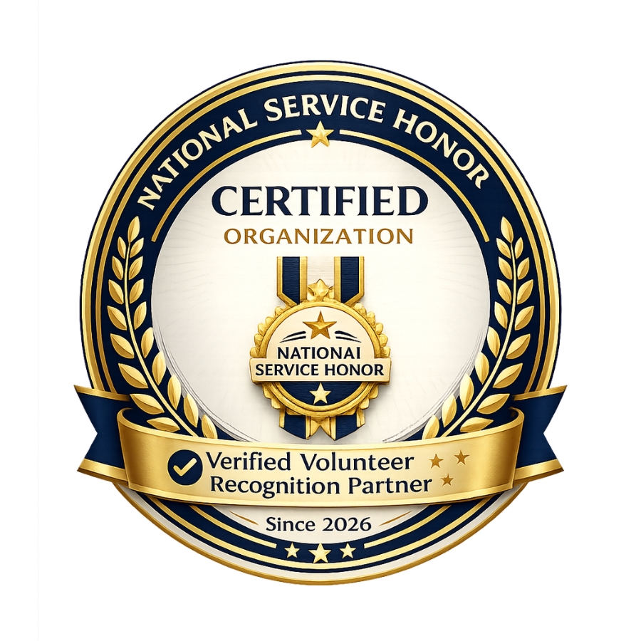 National Service Honor Certified Organization badge